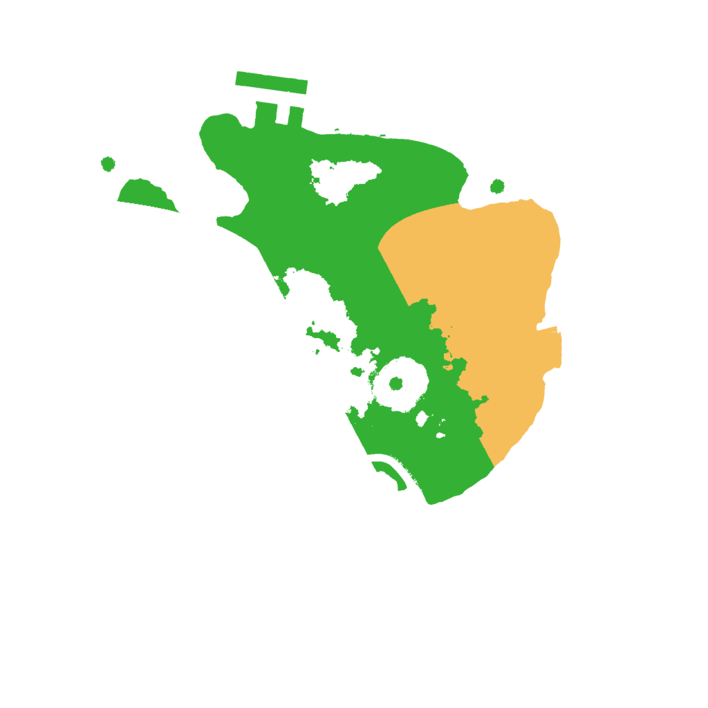 Biome Rust Map: Procedural Map, Size: 2000, Seed: 1691