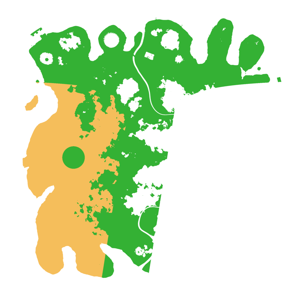 Biome Rust Map: Procedural Map, Size: 3600, Seed: 990330