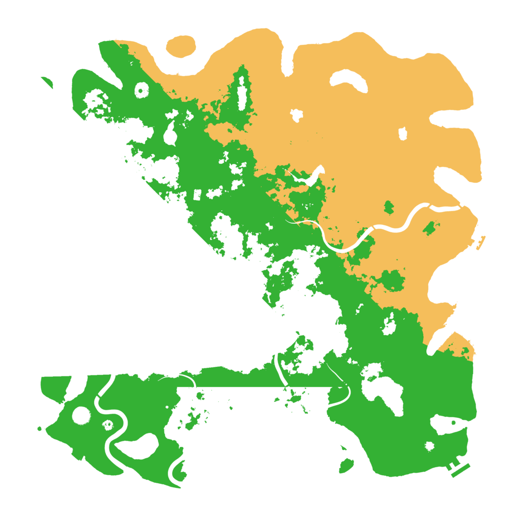 Biome Rust Map: Procedural Map, Size: 5000, Seed: 32176724