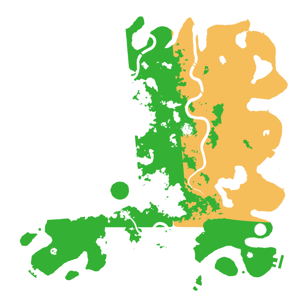Biome Rust Map: Procedural Map, Size: 4500, Seed: 525213