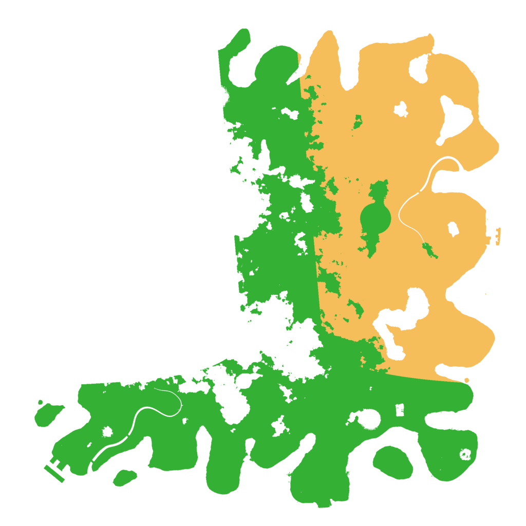 Biome Rust Map: Procedural Map, Size: 4500, Seed: 525213