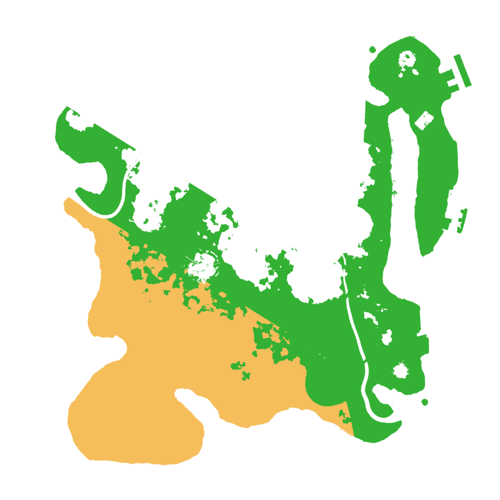 Biome Rust Map: Procedural Map, Size: 3000, Seed: 1346429165