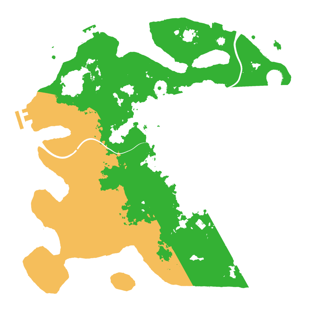 Biome Rust Map: Procedural Map, Size: 3500, Seed: 652018982