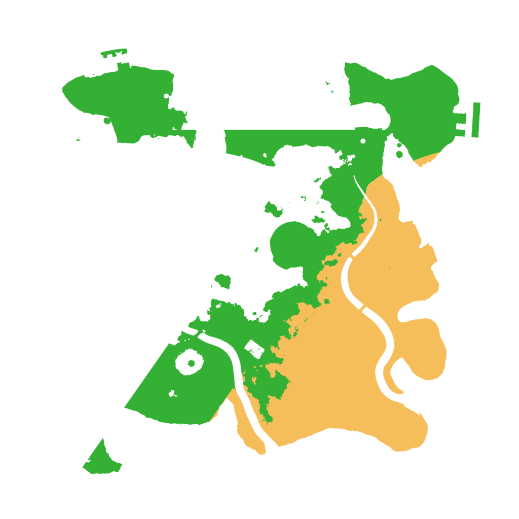 Biome Rust Map: Procedural Map, Size: 3000, Seed: 95604897