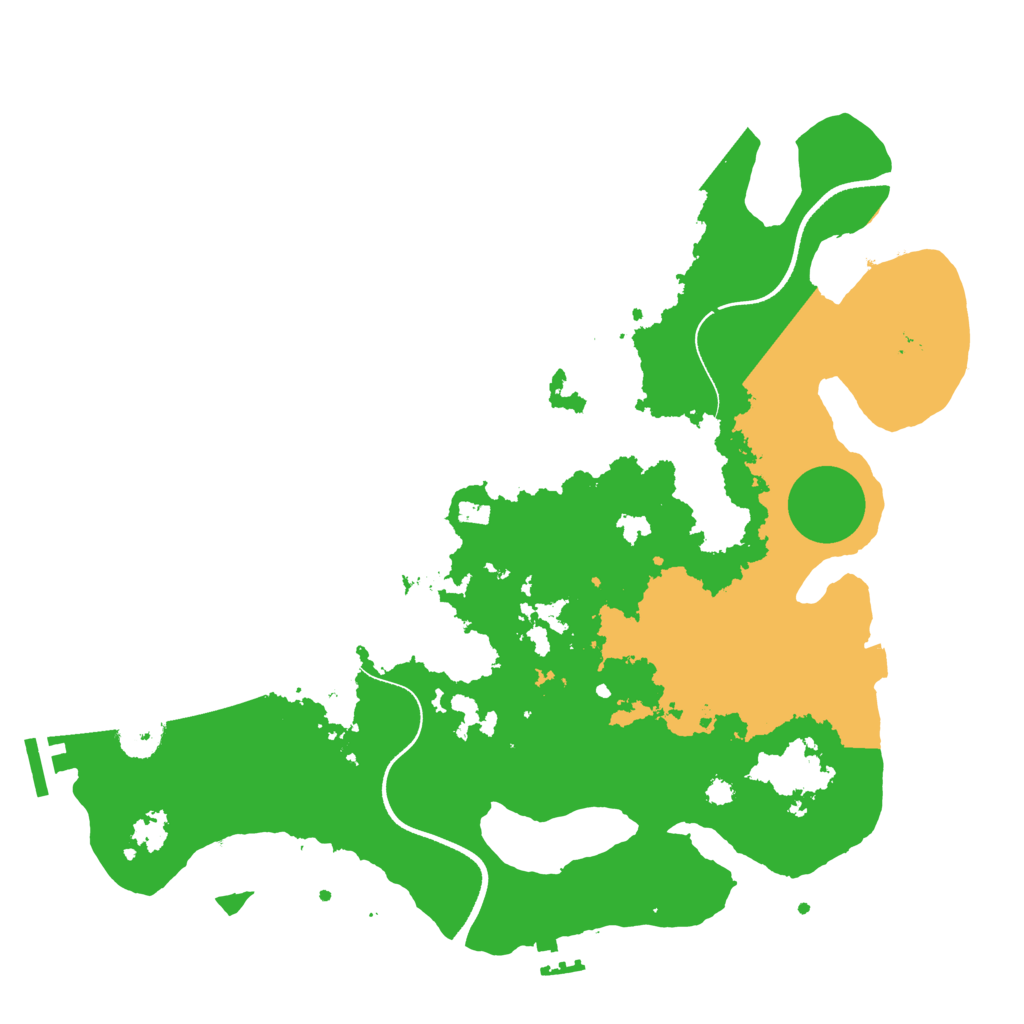 Biome Rust Map: Procedural Map, Size: 3500, Seed: 1646608680