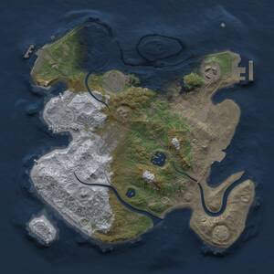 Thumbnail Rust Map: Procedural Map, Size: 2800, Seed: 1681399417, 9 Monuments