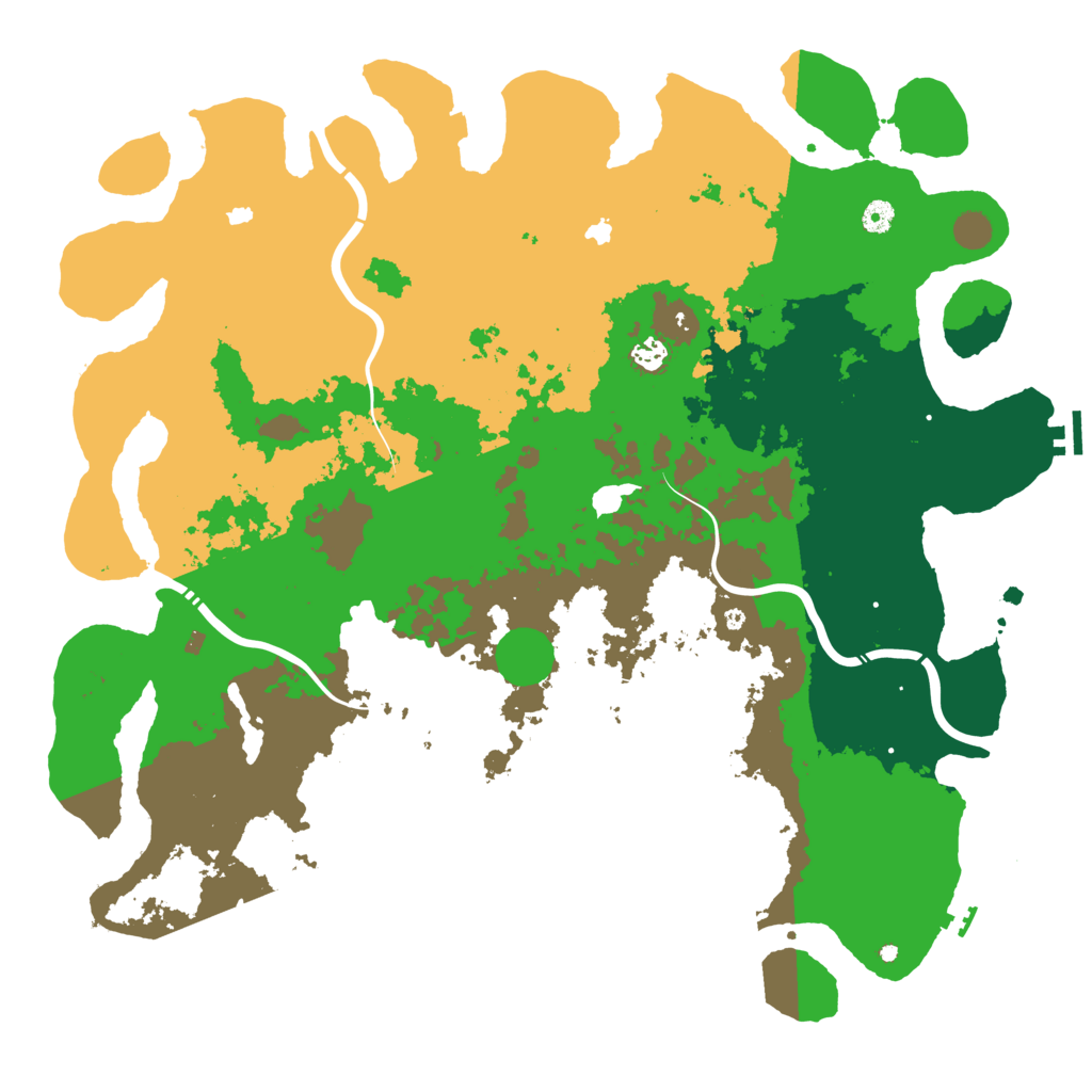 Biome Rust Map: Procedural Map, Size: 5000, Seed: 345635