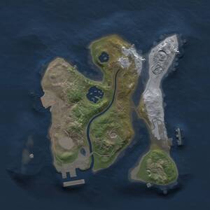 Thumbnail Rust Map: Procedural Map, Size: 2000, Seed: 464639167, 5 Monuments