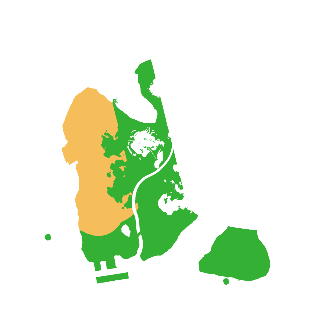 Biome Rust Map: Procedural Map, Size: 2000, Seed: 464639167