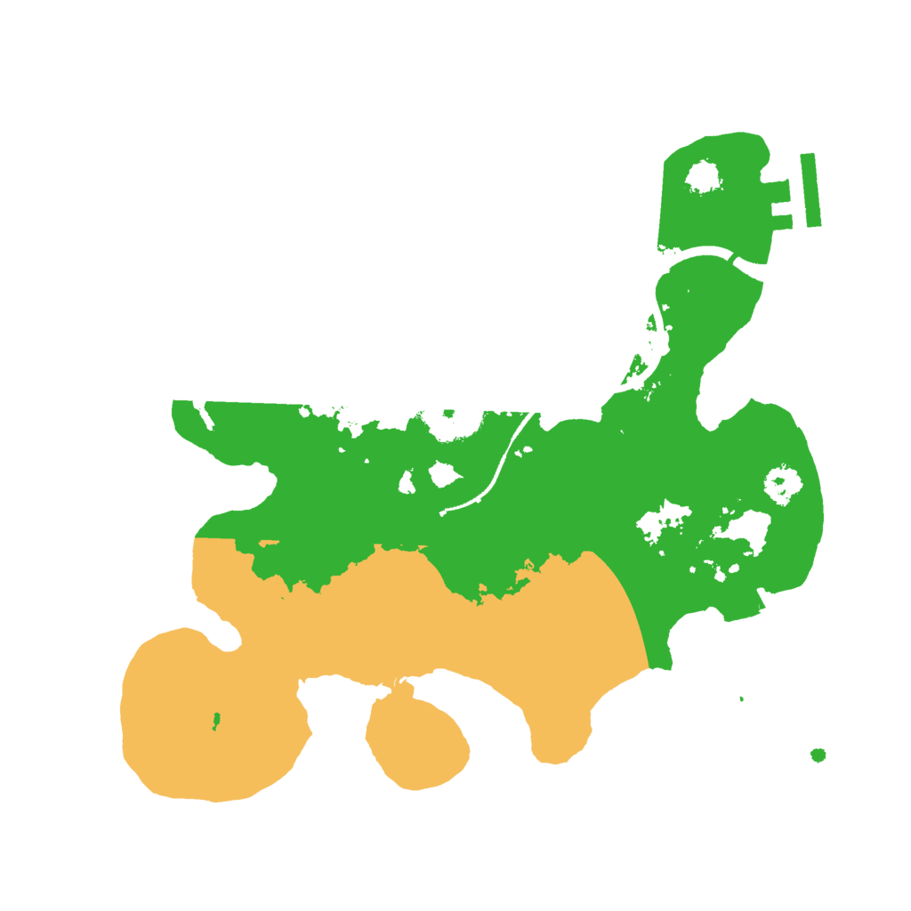 Biome Rust Map: Procedural Map, Size: 2500, Seed: 5564