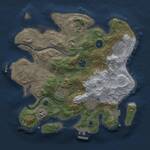 Thumbnail Rust Map: Procedural Map, Size: 3000, Seed: 10798, 12 Monuments