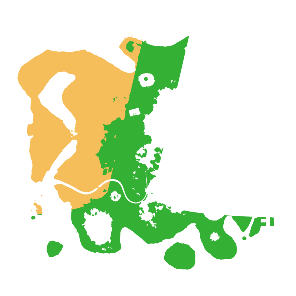 Biome Rust Map: Procedural Map, Size: 3000, Seed: 25826