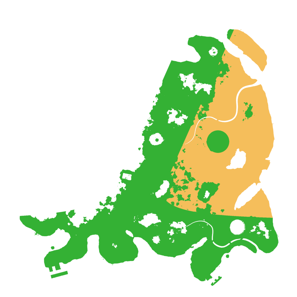 Biome Rust Map: Procedural Map, Size: 3500, Seed: 1113399