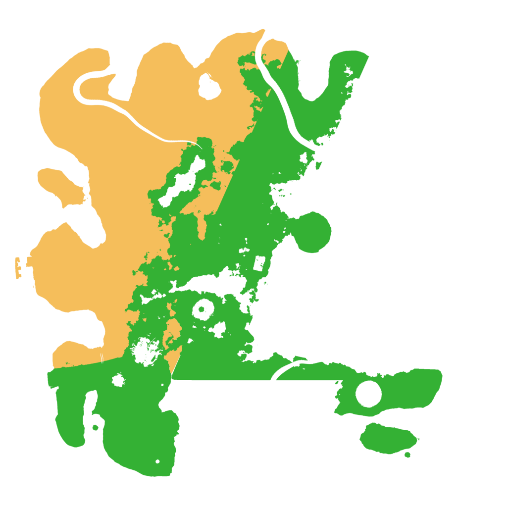 Biome Rust Map: Procedural Map, Size: 3600, Seed: 492944891