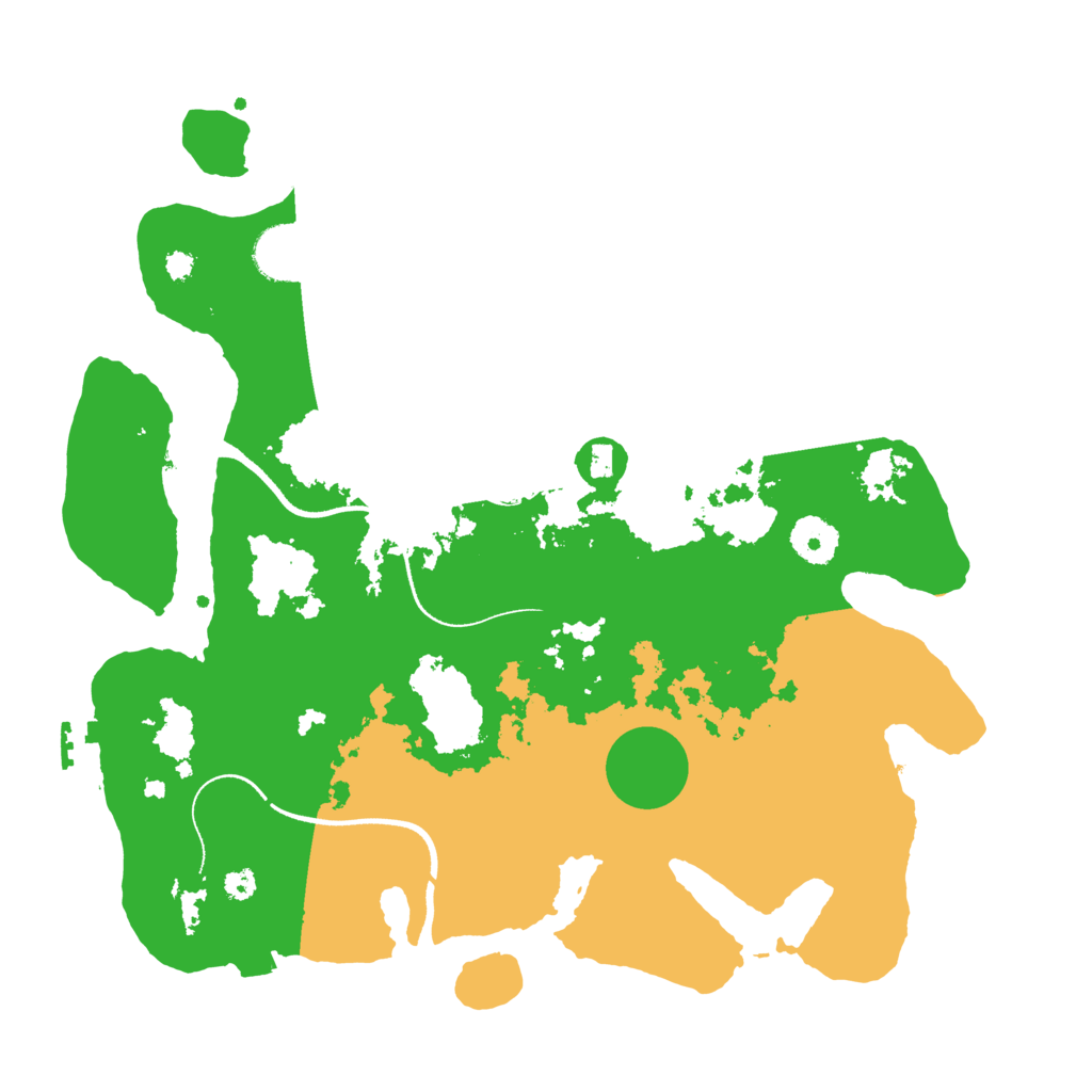 Biome Rust Map: Procedural Map, Size: 3500, Seed: 460893532