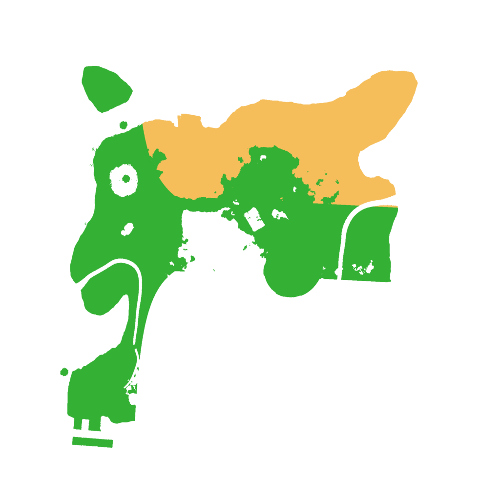 Biome Rust Map: Procedural Map, Size: 2500, Seed: 11367