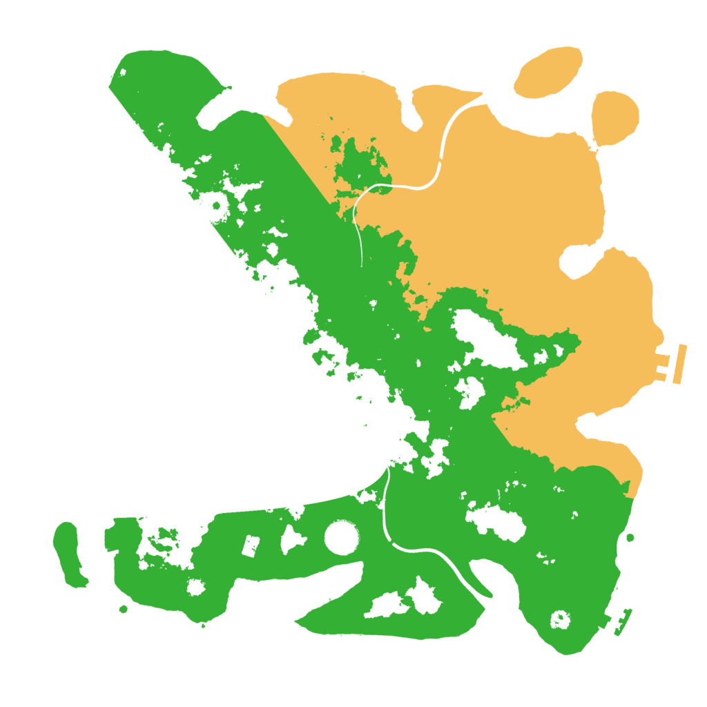 Biome Rust Map: Procedural Map, Size: 3600, Seed: 1202733294