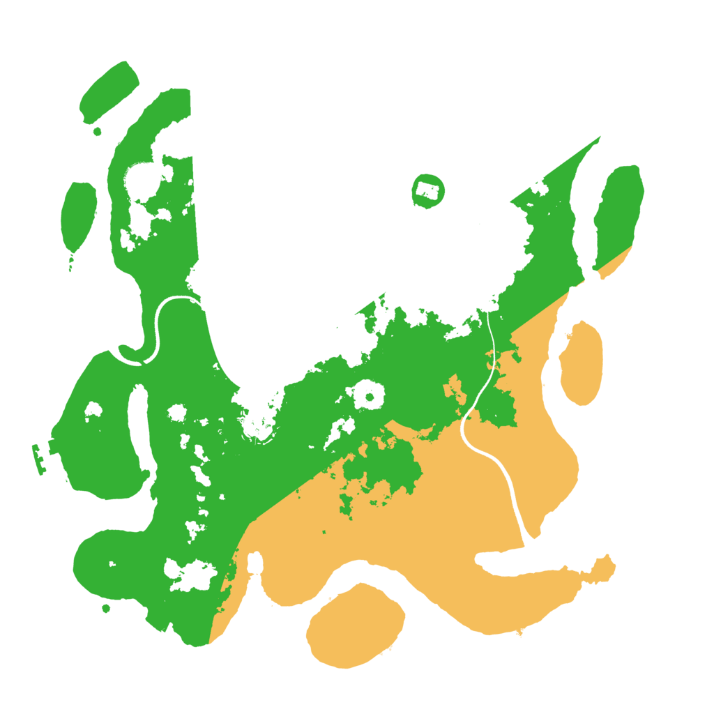 Biome Rust Map: Procedural Map, Size: 3500, Seed: 935684867