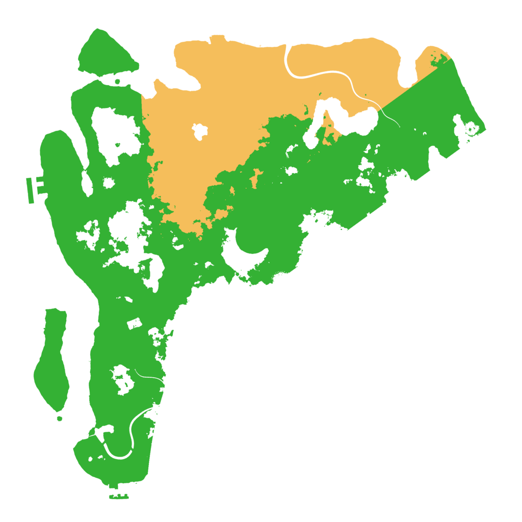 Biome Rust Map: Procedural Map, Size: 4100, Seed: 90000