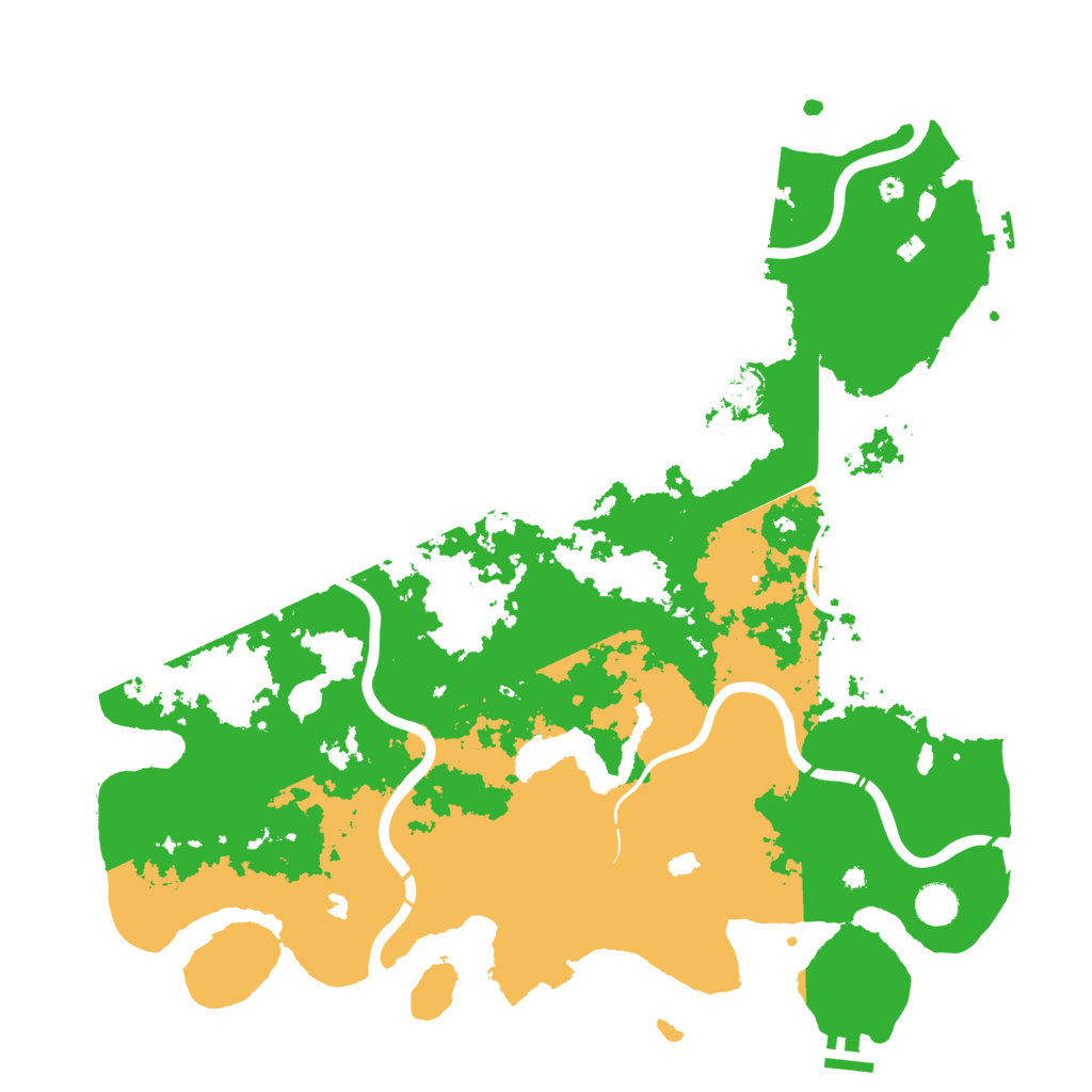 Biome Rust Map: Procedural Map, Size: 4500, Seed: 1896998117
