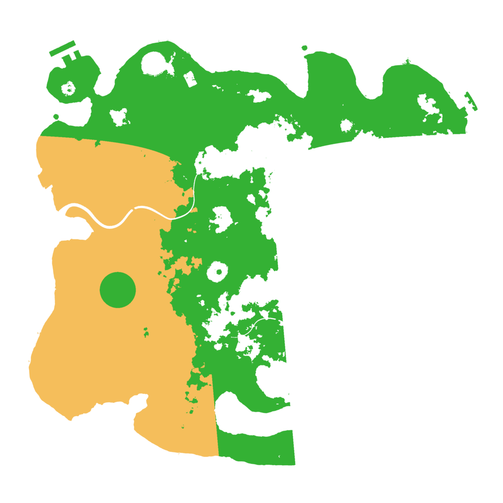 Biome Rust Map: Procedural Map, Size: 3700, Seed: 889320347