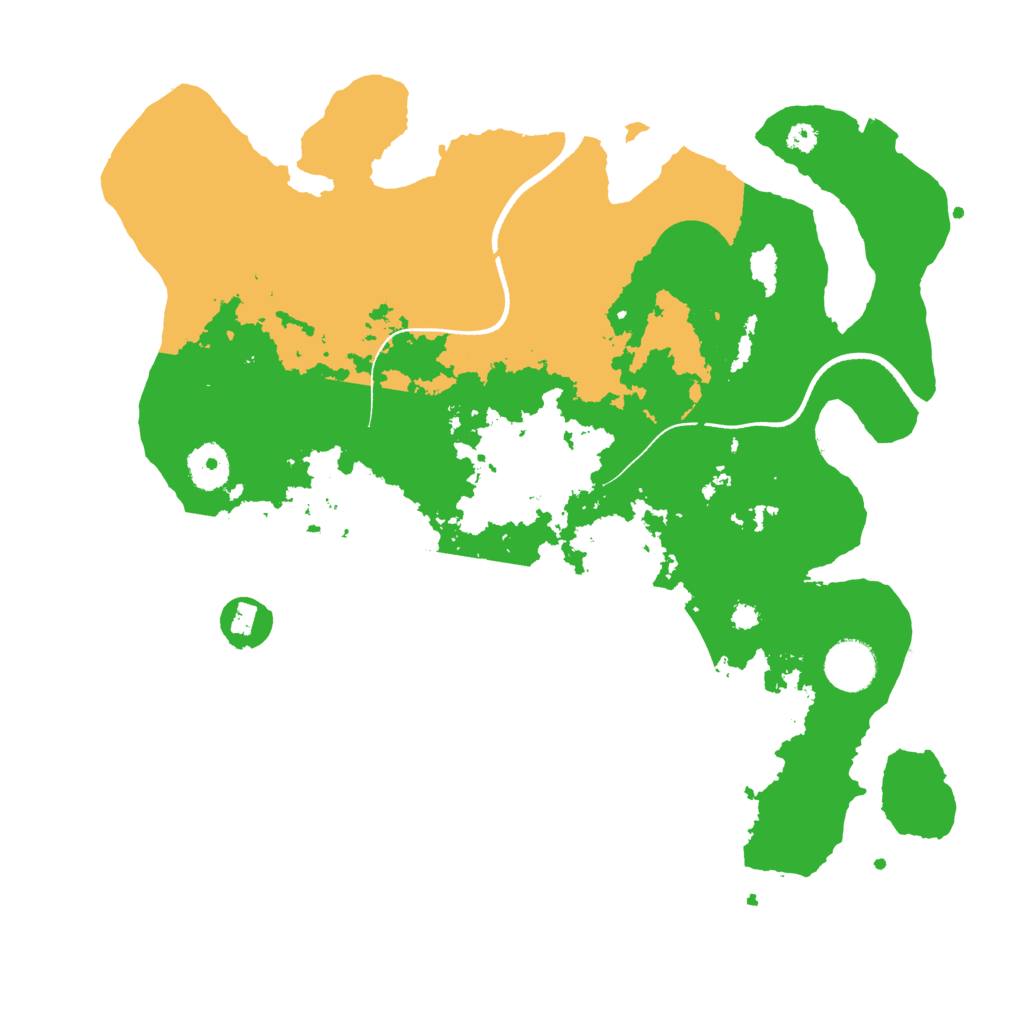 Biome Rust Map: Procedural Map, Size: 3500, Seed: 504514958