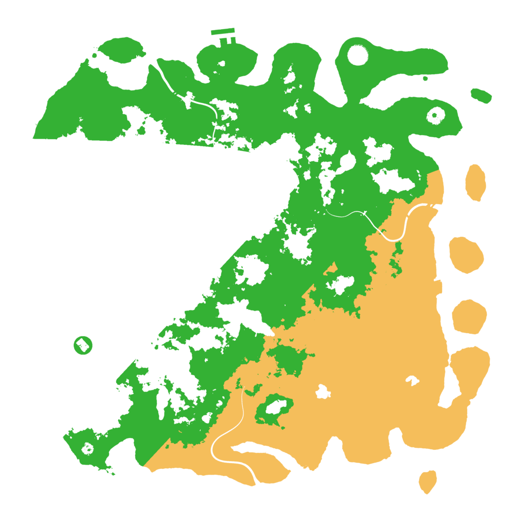Biome Rust Map: Procedural Map, Size: 4500, Seed: 65658745