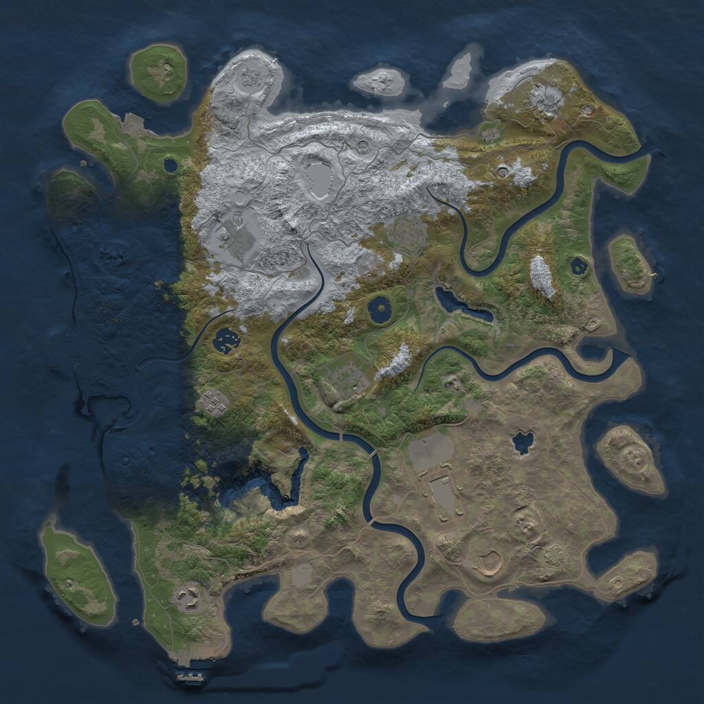 Rust Map: Procedural Map, Size: 4200, Seed: 20250221, 15 Monuments