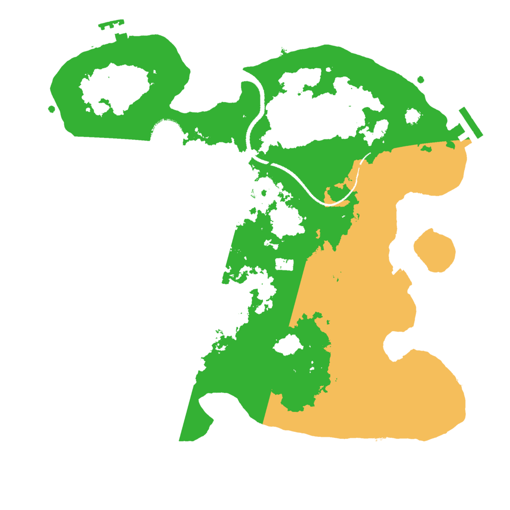 Biome Rust Map: Procedural Map, Size: 3000, Seed: 92927234