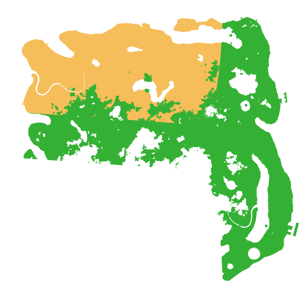 Biome Rust Map: Procedural Map, Size: 4500, Seed: 12498346