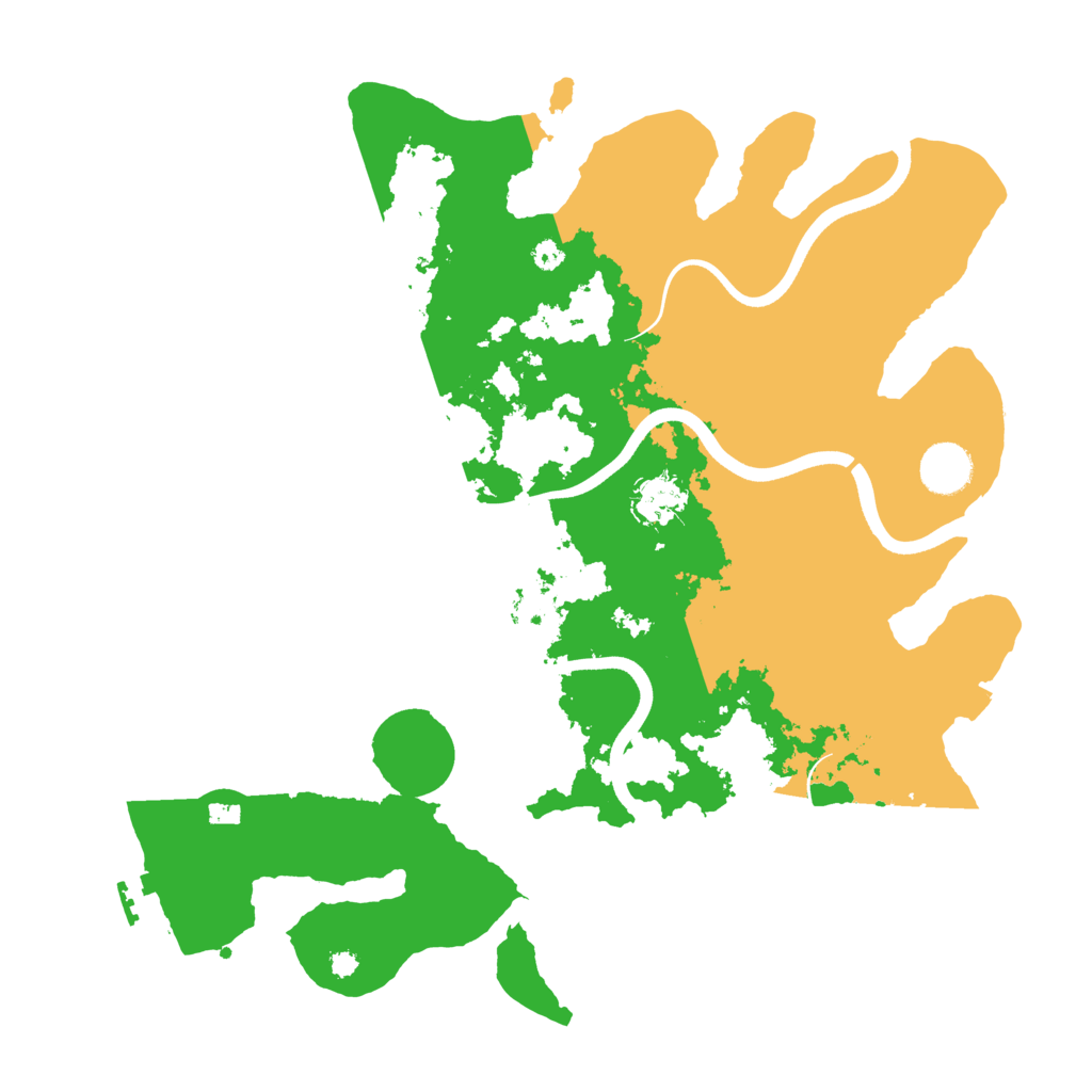 Biome Rust Map: Procedural Map, Size: 3700, Seed: 1192290986