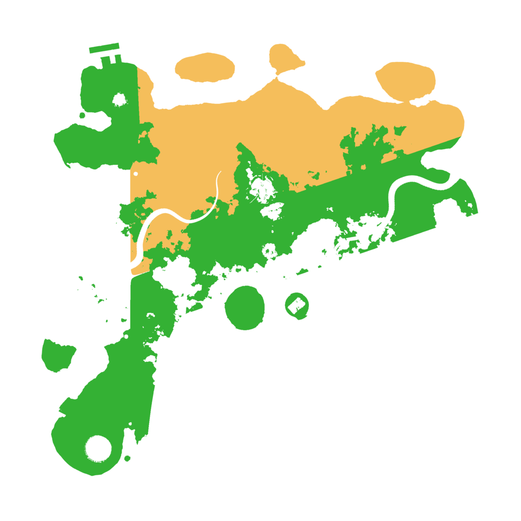 Biome Rust Map: Procedural Map, Size: 3500, Seed: 283164956