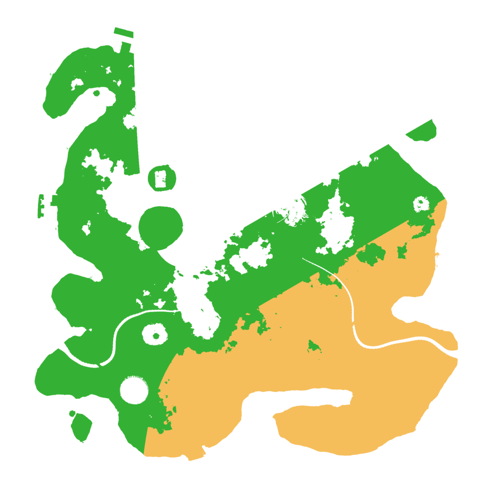 Biome Rust Map: Procedural Map, Size: 3200, Seed: 532568189