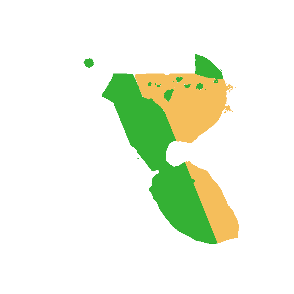 Biome Rust Map: Procedural Map, Size: 1250, Seed: 1397