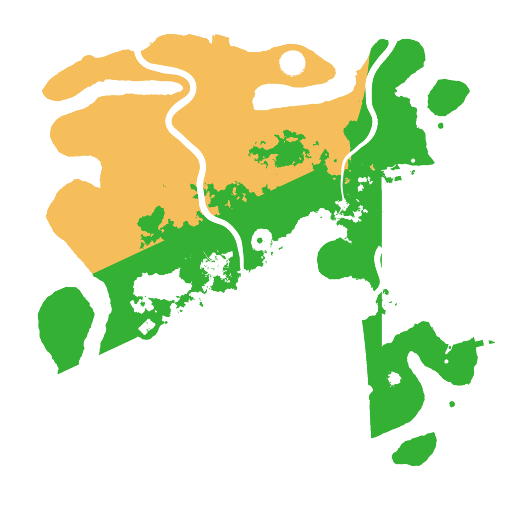 Biome Rust Map: Procedural Map, Size: 3500, Seed: 629377841