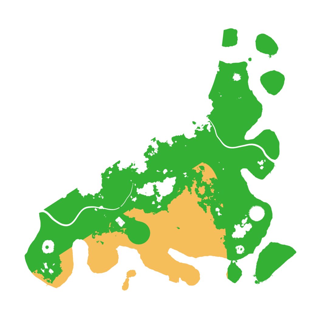 Biome Rust Map: Procedural Map, Size: 3600, Seed: 539281933