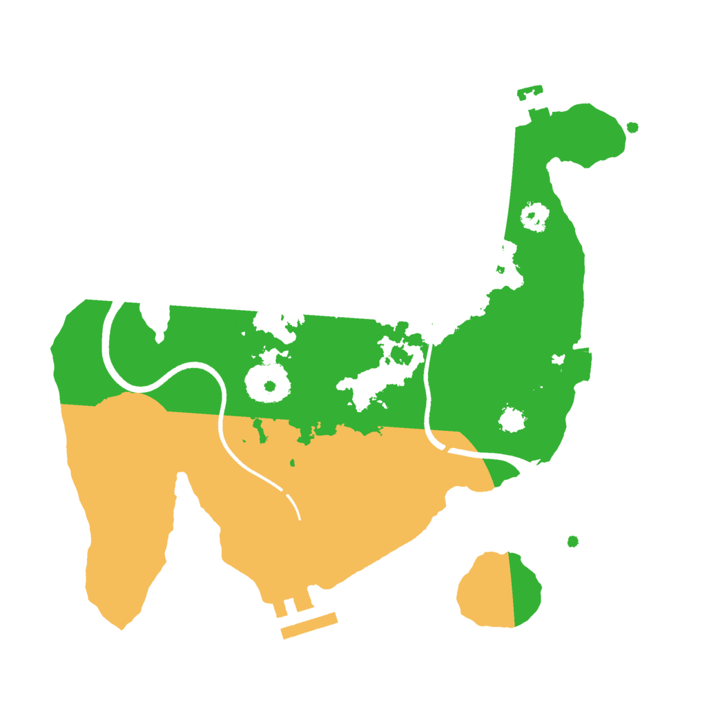 Biome Rust Map: Procedural Map, Size: 2500, Seed: 273551168