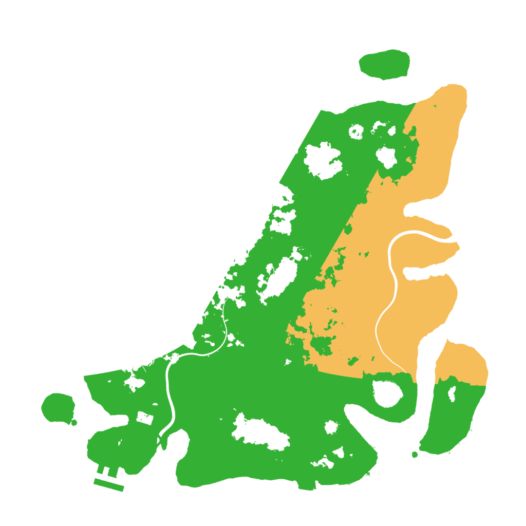 Biome Rust Map: Procedural Map, Size: 3500, Seed: 1805216930