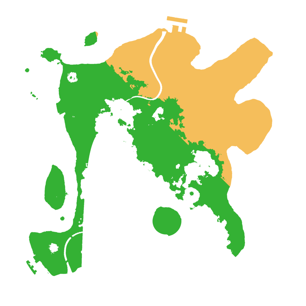 Biome Rust Map: Procedural Map, Size: 3000, Seed: 417884143