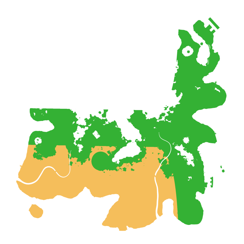 Biome Rust Map: Procedural Map, Size: 3500, Seed: 741981033