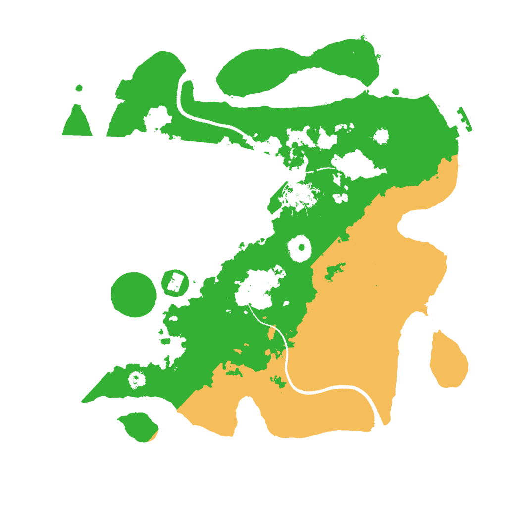 Biome Rust Map: Procedural Map, Size: 3000, Seed: 34886