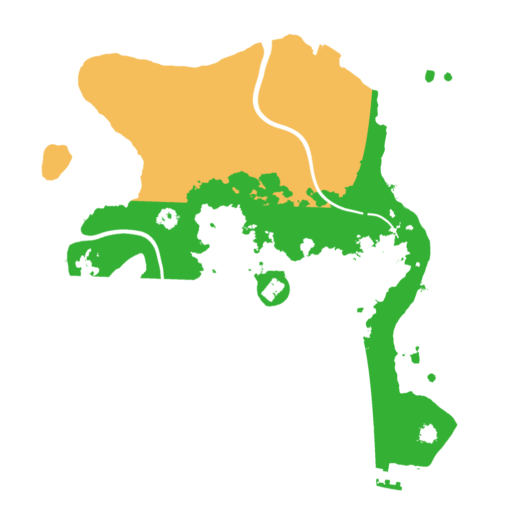 Biome Rust Map: Procedural Map, Size: 2500, Seed: 60523808