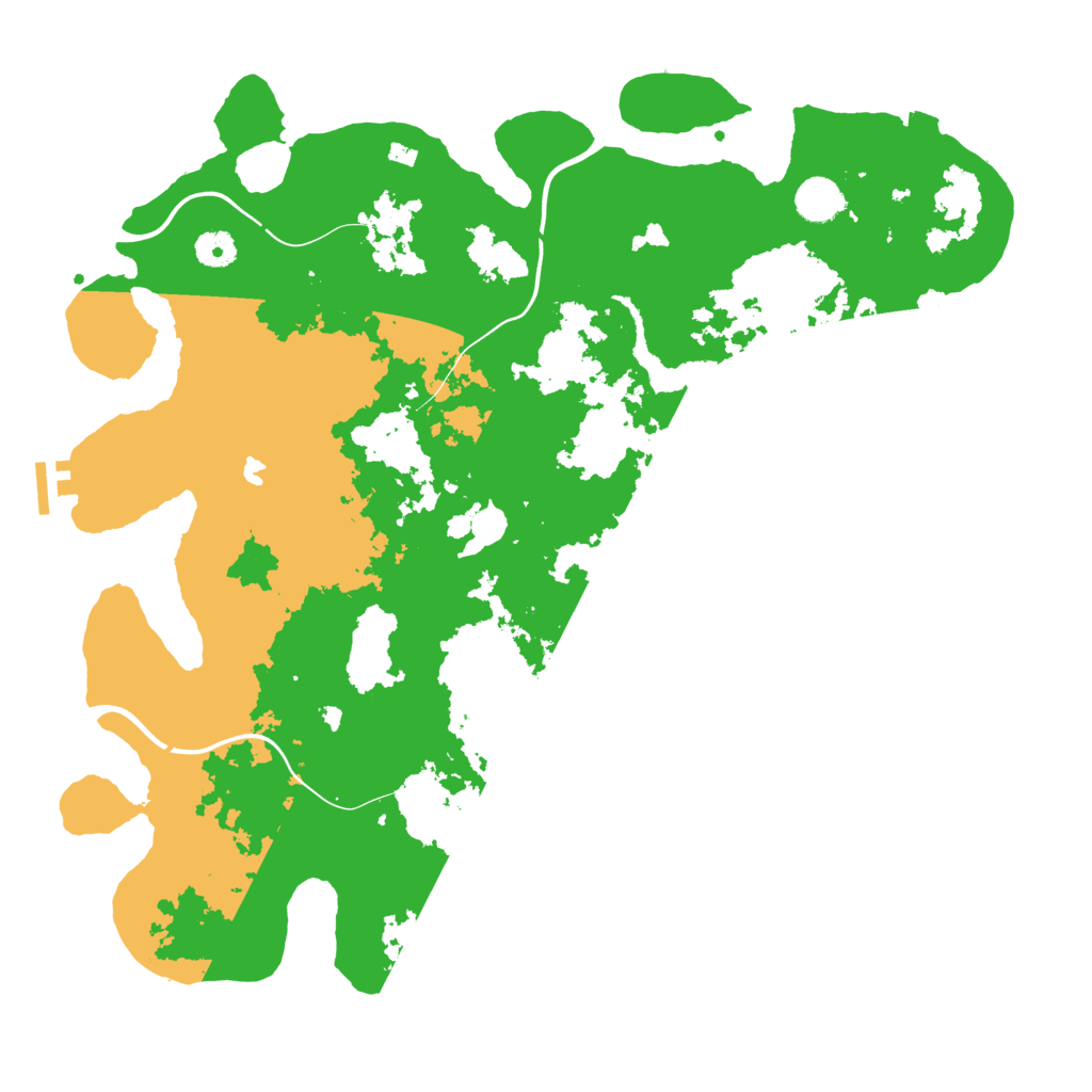 Biome Rust Map: Procedural Map, Size: 4200, Seed: 140711420