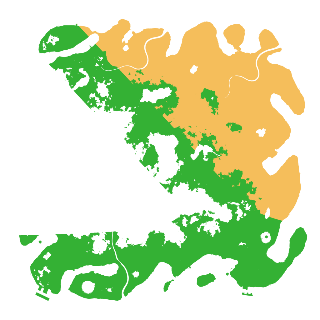 Biome Rust Map: Procedural Map, Size: 4500, Seed: 374846121