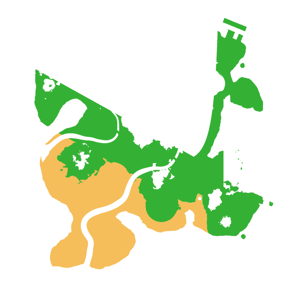 Biome Rust Map: Procedural Map, Size: 2500, Seed: 5678263