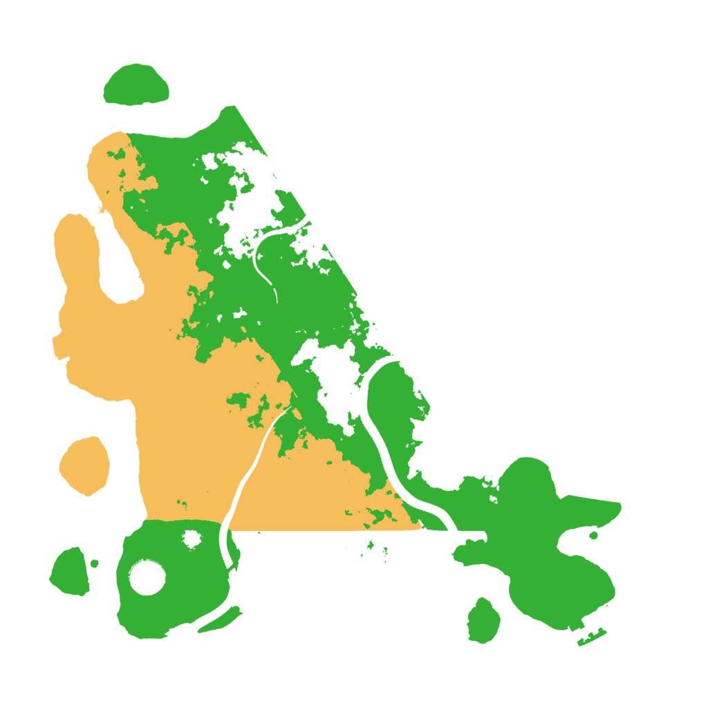 Biome Rust Map: Procedural Map, Size: 3500, Seed: 279287114