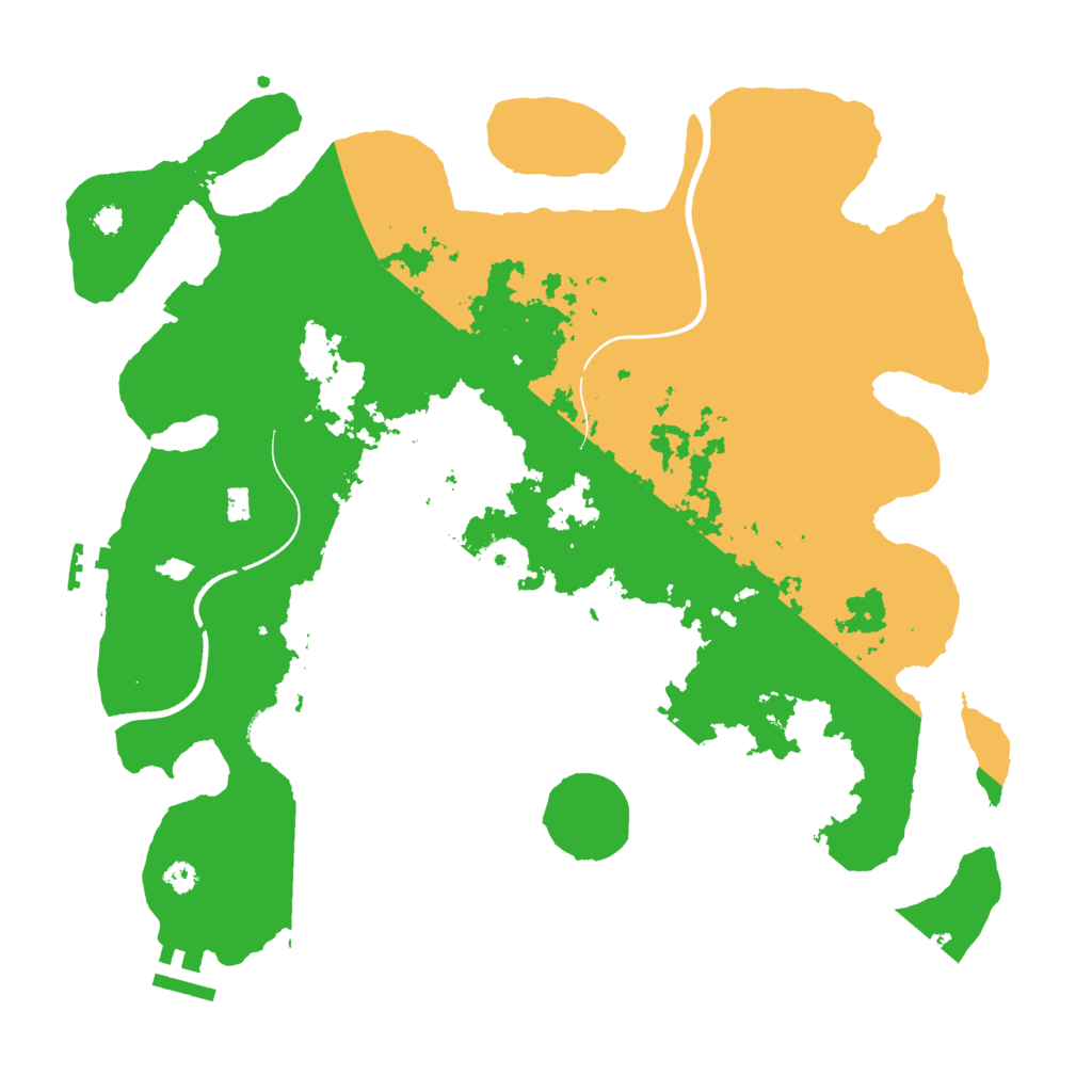 Biome Rust Map: Procedural Map, Size: 3500, Seed: 10081974