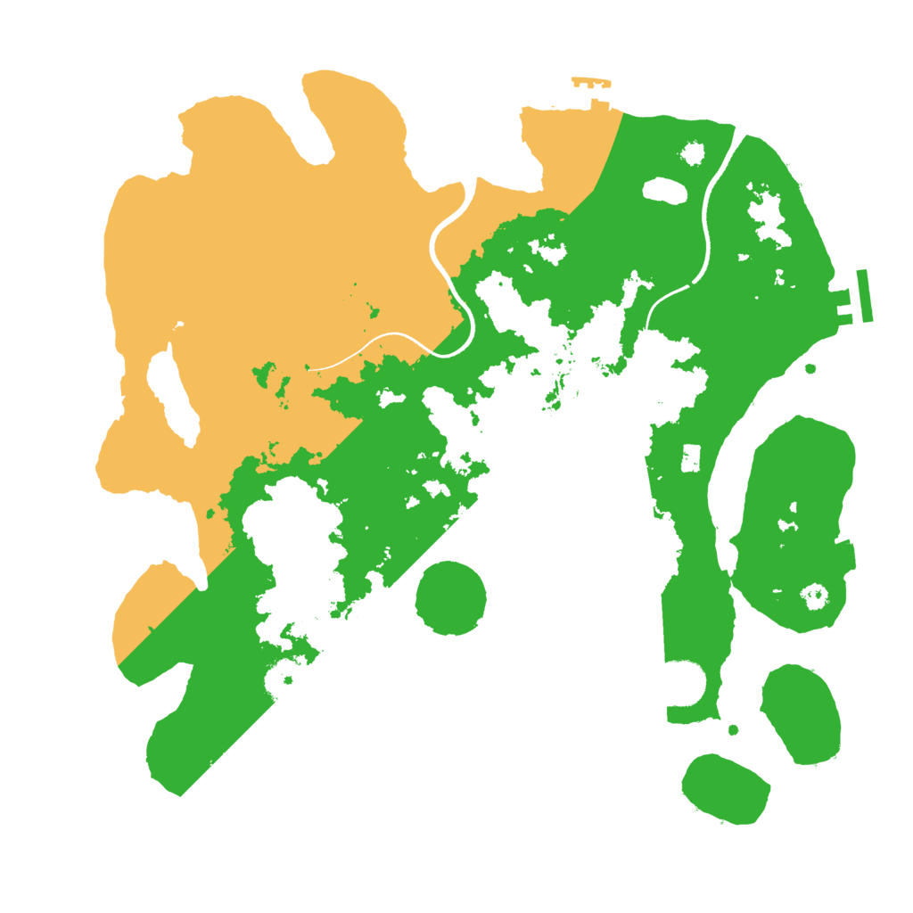 Biome Rust Map: Procedural Map, Size: 3500, Seed: 293789365