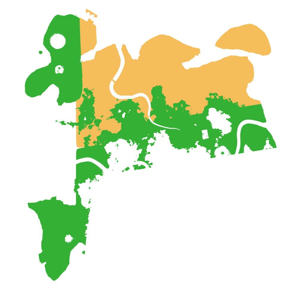 Biome Rust Map: Procedural Map, Size: 3500, Seed: 1303621034