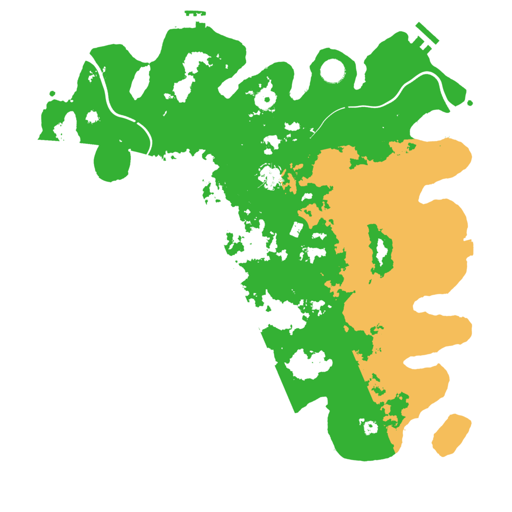 Biome Rust Map: Procedural Map, Size: 3700, Seed: 1819588522